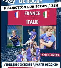 Labastide d'Armagnac - Coupe du Monde de Rugby - France Italie au Relais Gascon - 6 Octobre