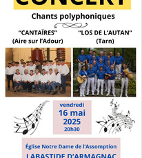 Labastide d'Armagnac - Concert chants polyphoniques - 16 Mai