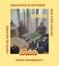 Labastide d'Armagnac - Belote & Gaufres - 19 Octobre