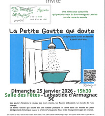 Labastide d'Armagnac - La petite goutte qui doute - 25 Janvier