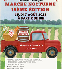 Labastide d'Armagnac - Marché nocture du Château Garreau (Recto) - 7 Août