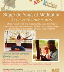 Labastide d'Armagnac - Stage Yoga et Méditation - 25 & 26 Octobre
