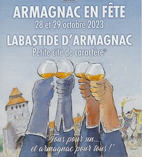 Labastide d'Armagnac- Armagnac en Fête - Affiche - 28 & 29 Octobre