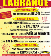 Lagrange - Fêtes - 5 au 7 Juin