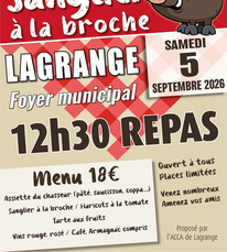 Lagrange - Sanglier à la broche - 5 Septembre