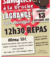 Lagrange - Sanglier à la broche - 13 Septembre