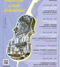 Landes d'Armagnac - Musique en Bas Armagnac - 13 au 23 Août