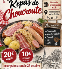 Le Frêche - Repas choucroute - 8 Novembre