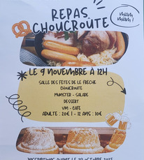 Le Frêche - Repas choucroute - 9 Novembre