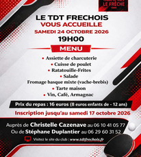 Le Frêche - Repas du tennis de table - 24 Octobre