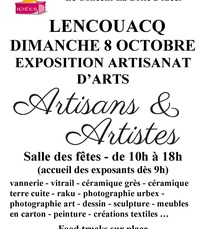 Lencouacq - Exposition artisanat d'Art - 8 Octobre