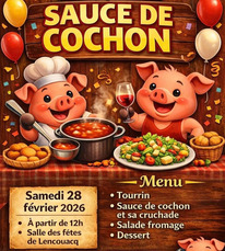 Lencouacq - Repas sauce de cochon - 28 Février