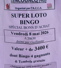 Lencouacq - Super loto bingo - 8 Mai