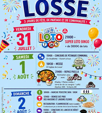 Losse - Fêtes du village - 31 Juillet au 2 Août