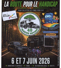 Losse - Rassemblement la route pour le handicap (affiche) - 6 & 7 Juin