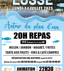 Losse - Repas 14 Juillet - 14 Juillet