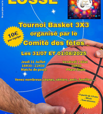 Losse - Tournoi de Basket 3X3 - 31 Juillet & 1er Août