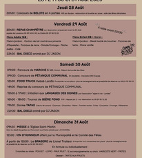 Pujo le Plan - Fêtes - 28 au 31 Août