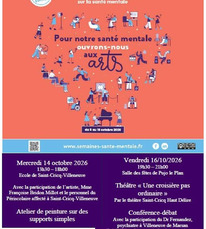 Pujo le Plan & St Cricq Villeneuve - Pour notre santé mentale ouvrons nous aux arts - 14 & 16 Octobre