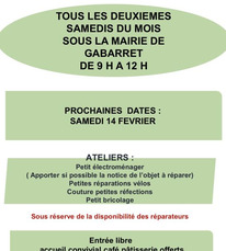 Repair café Gabarret 14 février