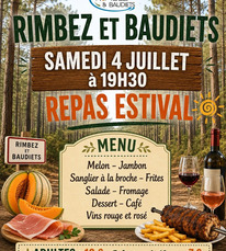 Rimbez et Baudiets - Repas estival - 4 Juillet