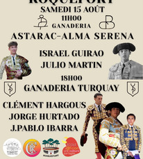 Roquefort - Novillada (Cartel) - 15 Août