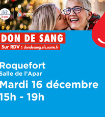 Roquefort - Don de sang - 16 Décembre