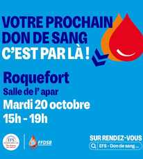 Roquefort - Don de sang - 20 Octobre