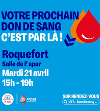 Roquefort - Don de sang - 21 Avril