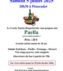 Roquefort - Repas Paella - 5 Juillet