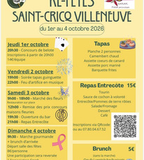 St Cricq Villeneuve - Re fêtes - 1er au 4 Octobre