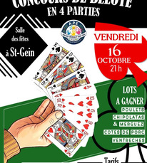 St Gein - Concours de belote - 16 Octobre