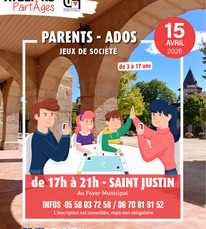 St Justin - Ateliers Part'Âges jeux de société - 15 Avril