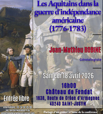 St Justin - Aquitains guerre d'indépendance - 18 Avril
