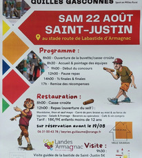 St Justin - Championnat national de quilles gasconnes - 22 Août