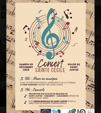 St Justin - Concert Ste Cécile - 6 Décembre