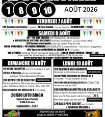 St Justin - Fêtes de Douzevielle - 7 au 10 Août