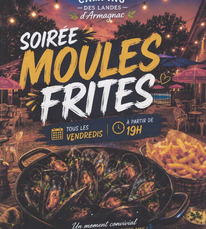 St Justin - Soirées moules-frites au camping - Juillet & Août
