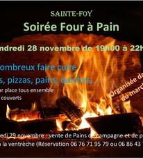 Ste Foy - Soirée four à pain - 28 Novembre