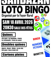 Sarbazan - Loto du Foyer Rural (2) - 18 Avril