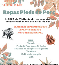 Vielle Soubiran - Repas Pieds de porc - 26 Septembre
