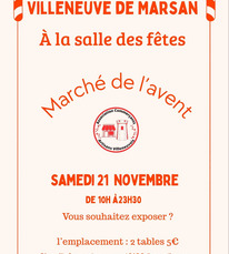 Villeneuve de Marsan - Marché de l'Avent - 21 Novembre