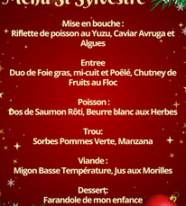 Villeneuve de Marsan - Menu de la St Sylvestre - 31 Décembre