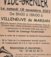 Villeneuve de Marsan - Vide grenier - 18 Novembre