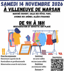 Villeneuve de Marsan - Vide greniers - 14 Novembre
