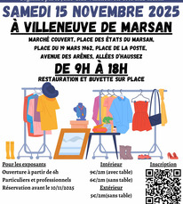 Villeneuve de Marsan - Vide greniers - 15 Novembre