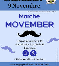 marche movember 9 novembre gabarret