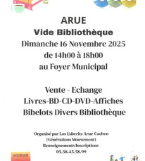 arue vide bibliothèque 16 novembre