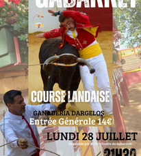 course landaise gabarret 28 juillet