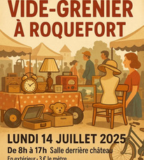 vde-grenier roquefort 14 juillet